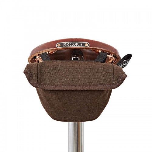 Brompton Saddle Pouch Bag - Khaki Waxed Canvas